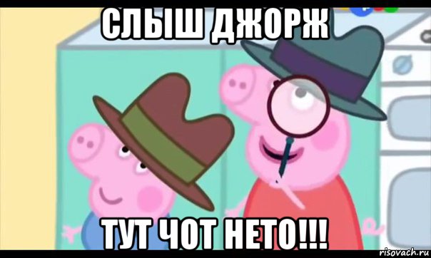 слыш джорж тут чот нето!!!, Мем  Пеппа холмс