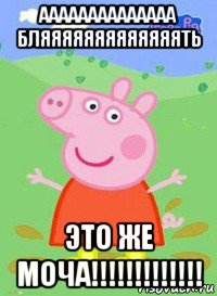 аааааааааааааа бляяяяяяяяяяяяять это же моча!!!!!!!!!!!!!, Мем  Peppa