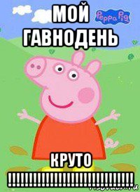 мой гавнодень круто !!!!!!!!!!!!!!!!!!!!!!!!!!!!!!, Мем  Peppa