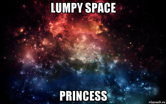 lumpy space princess, Мем Просто космос