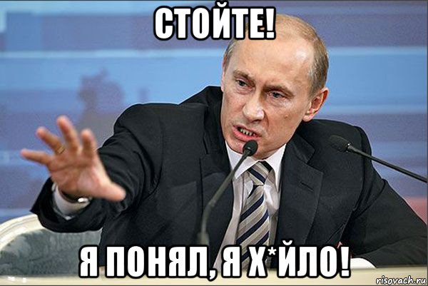 стойте! я понял, я х*йло!, Мем Путин