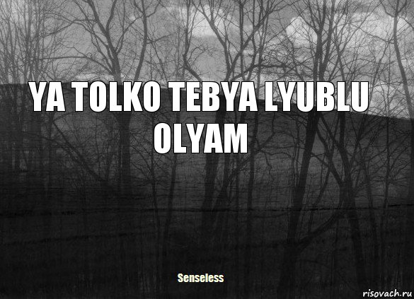 YA TOLKO TEBYA LYUBLU OLYAM, Комикс   senseless1