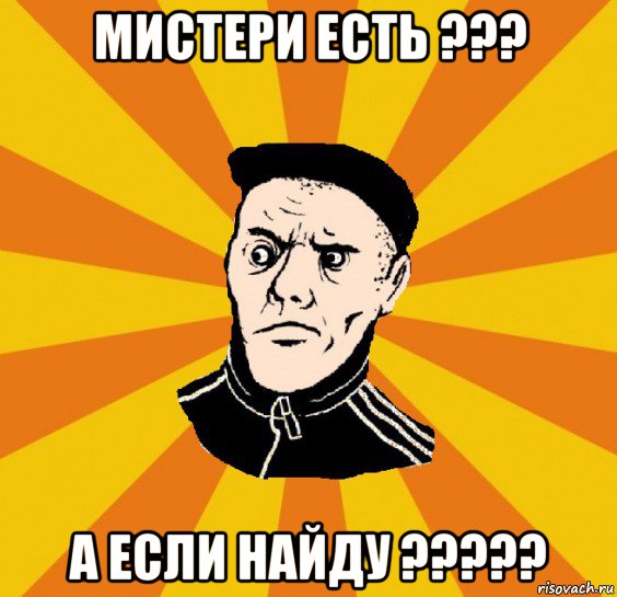 мистери есть ??? а если найду ?????, Мем Типовий Титушка