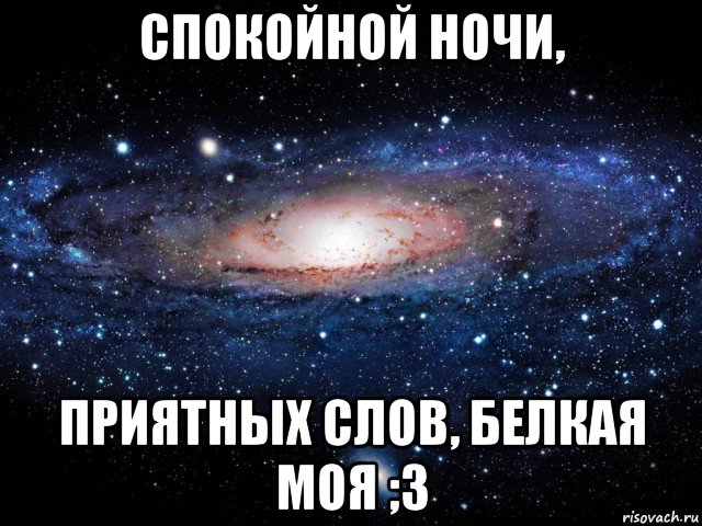 спокойной ночи, приятных слов, белкая моя ;3, Мем Вселенная