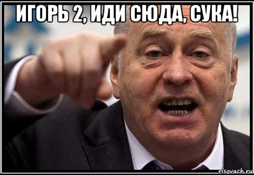 игорь 2, иди сюда, сука! 