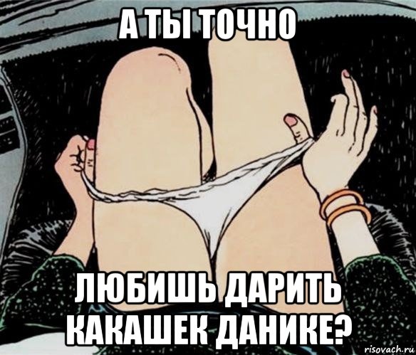 а ты точно любишь дарить какашек данике?, Мем А ты точно