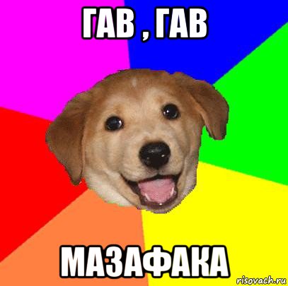 гав , гав мазафака, Мем Advice Dog