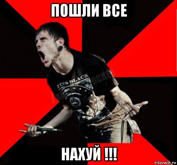 пошли все нахуй !!!, Мем Агрессивный рокер