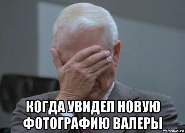  когда увидел новую фотографию валеры, Мем facepalm