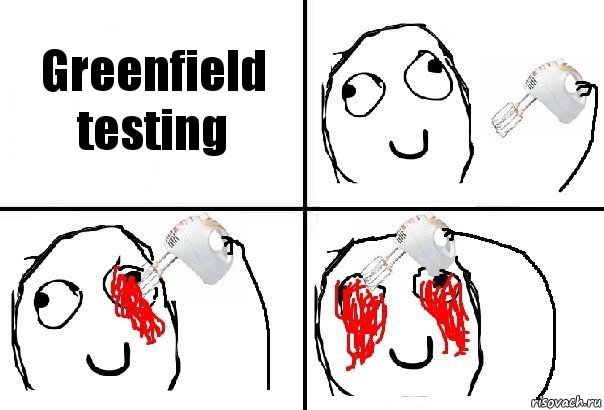 Greenfield testing