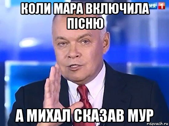 коли мара включила пісню а михал сказав мур, Мем Киселёв 2014