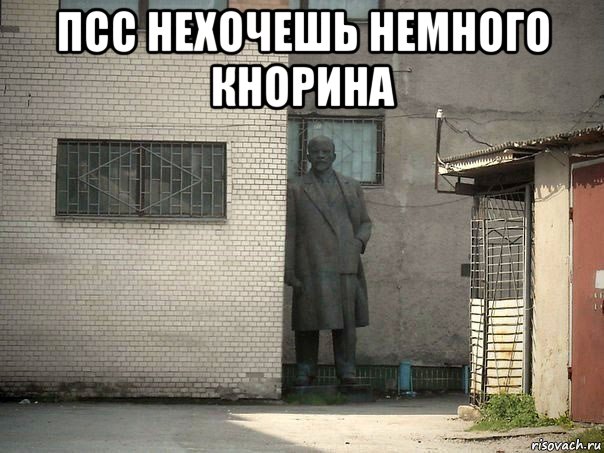 псс нехочешь немного кнорина , Мем  Ленин за углом (пс, парень)