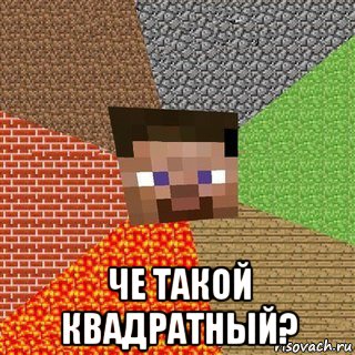  че такой квадратный?, Мем Миникрафтер