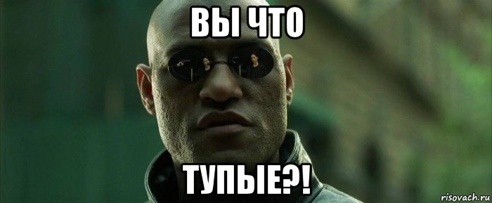 вы что тупые?!