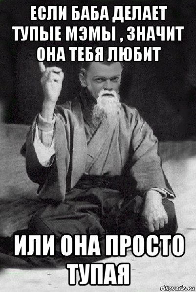 если баба делает тупые мэмы , значит она тебя любит или она просто тупая, Мем Мудрий Виталька