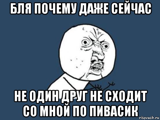 бля почему даже сейчас не один друг не сходит со мной по пивасик, Мем Ну почему