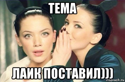 тема лаик поставил))), Мем  Он