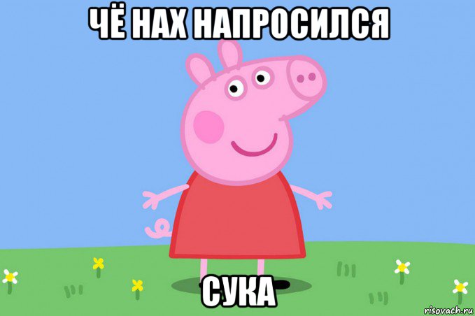 чё нах напросился сука, Мем Пеппа