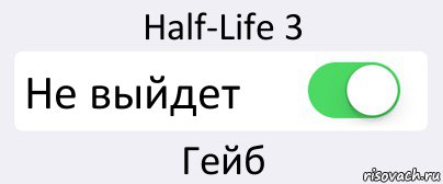 Half-Life 3 Не выйдет Гейб, Комикс Переключатель