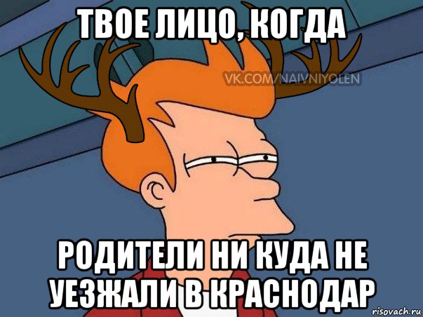 твое лицо, когда родители ни куда не уезжали в краснодар, Мем  Подозрительный олень