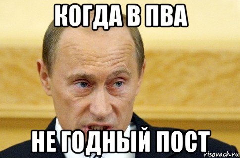 когда в пва не годный пост, Мем путин