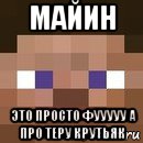 майин это просто фууууу а про теру крутьяк, Мем стив