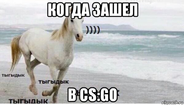 когда зашел в cs:go, Мем   Тыгыдык