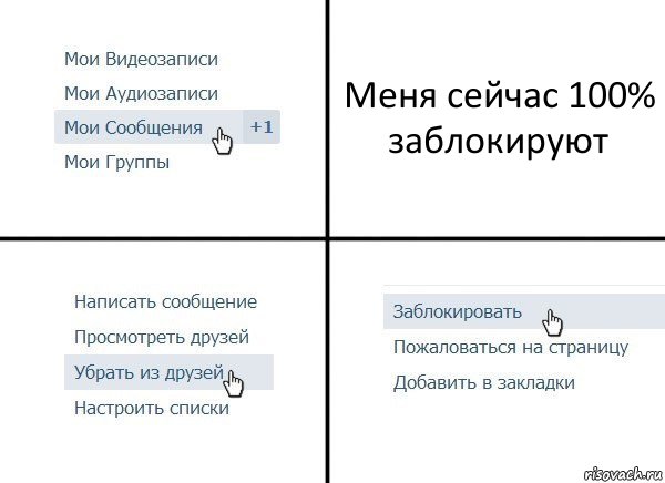 Меня сейчас 100% заблокируют, Комикс  Удалить из друзей