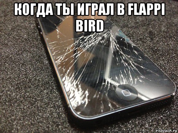 когда ты играл в flappi bird , Мем узбагойся