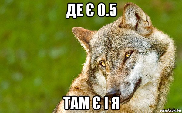 де є 0.5 там є і я, Мем   Volf