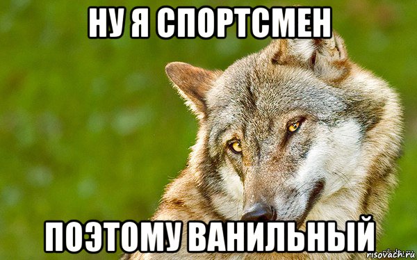 ну я спортсмен поэтому ванильный, Мем   Volf