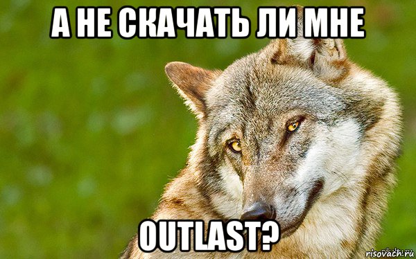 а не скачать ли мне outlast?, Мем   Volf