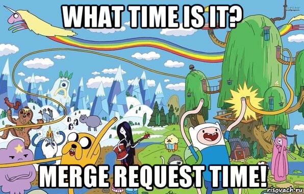 what time is it? merge request time!, Мем  Земля УУУ Adventure Time