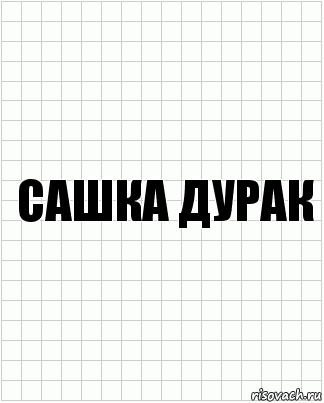 сашка дурак