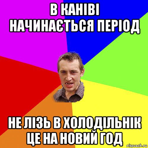 в каніві начинається період не лізь в холодільнік це на новий год, Мем Чоткий паца