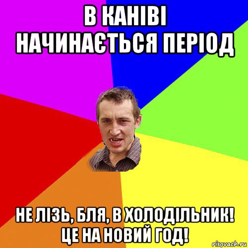 в каніві начинається період не лізь, бля, в холодільник! це на новий год!, Мем Чоткий паца