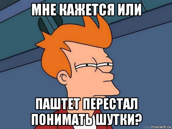 мне кажется или паштет перестал понимать шутки?, Мем  Фрай (мне кажется или)