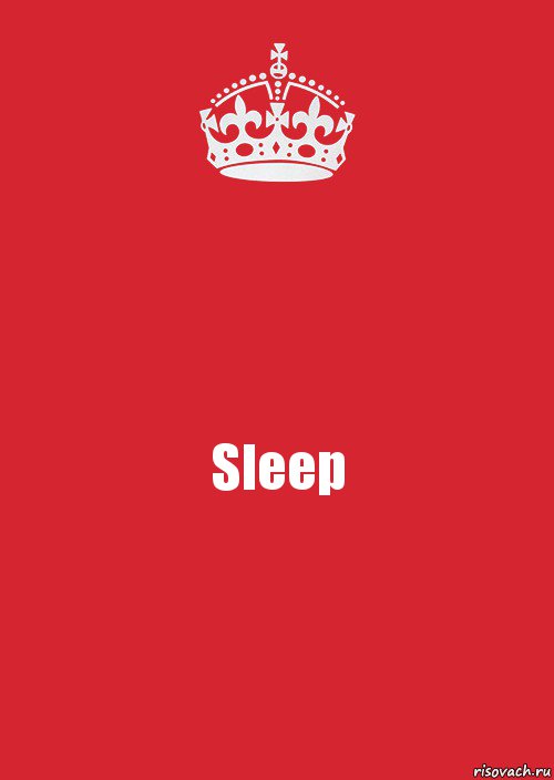 Sleep, Комикс Keep Calm 3