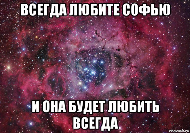 всегда любите софью и она будет любить всегда, Мем Ты просто космос