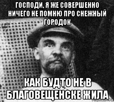 господи, я же совершенно ничего не помню про снежный городок как будто не в благовещенске жила, Мем   Ленин удивлен