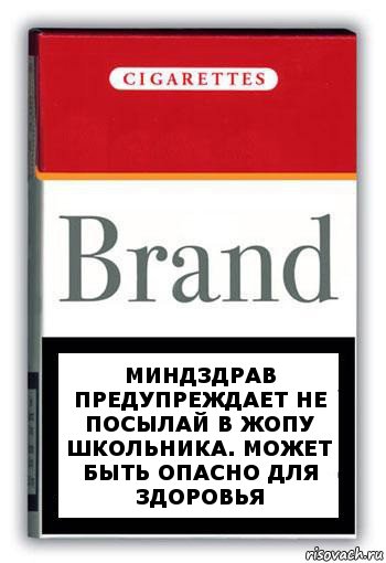 Миндздрав предупреждает не посылай в жопу школьника. Может быть опасно для здоровья, Комикс Минздрав