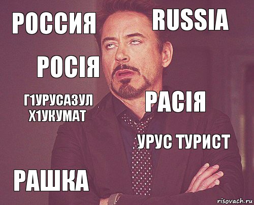 Россия Russia г1урусазул х1укумат Рашка урус турист Расія   Росія , Комикс мое лицо