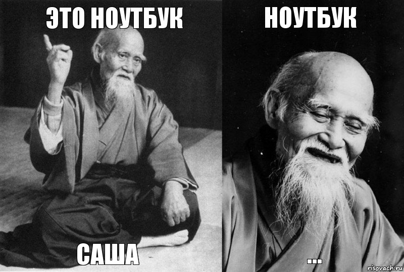 это ноутбук саша ноутбук ..., Комикс Мудрец-монах (4 зоны)