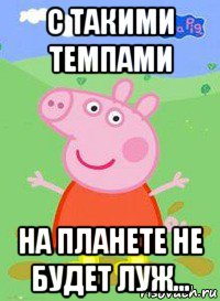 с такими темпами на планете не будет луж..., Мем  Peppa