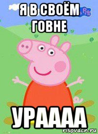 я в своём говне ураааа, Мем  Peppa