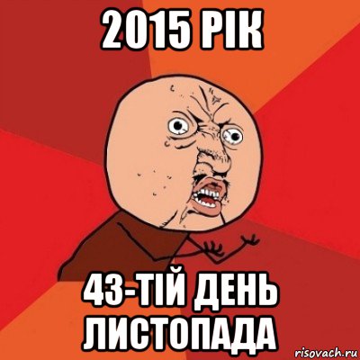 2015 рік 43-тій день листопада, Мем Почему