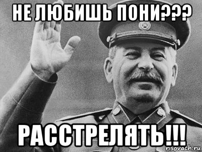 не любишь пони??? расстрелять!!!, Мем   РАССТРЕЛЯТЬ ИХ ВСЕХ