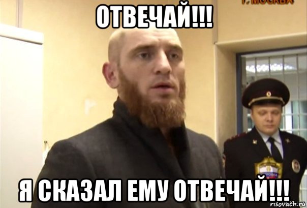 отвечай!!! я сказал ему отвечай!!!, Мем Шучу