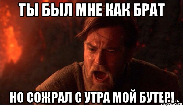 ты был мне как брат но сожрал с утра мой бутер!, Мем ты был мне как брат