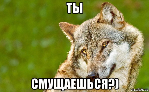 ты смущаешься?)